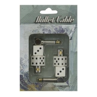 Bullet Cable Plugit - Valkoinen Noppa - 90Kulma/90Kulma