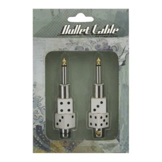 Bullet Cable Plugit - Valkoinen Noppa - Suora/Suora