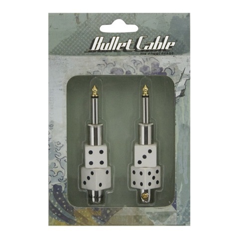 Bullet Cable Plugit - Valkoinen Noppa - Suora/Suora